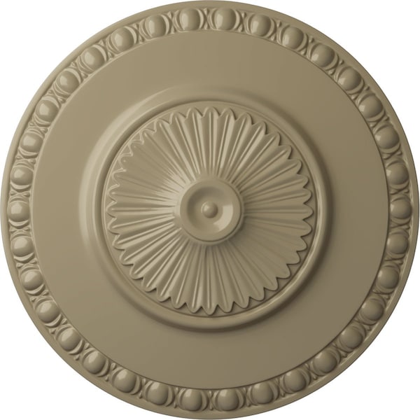 Ekena Millwork Lyon Ceiling Medallion (Fits Canopies up to 3 5/8"), Hand-Painted Gobi Desert, 23 1/2"OD x 3 1/4"P CM23LYGDF - main